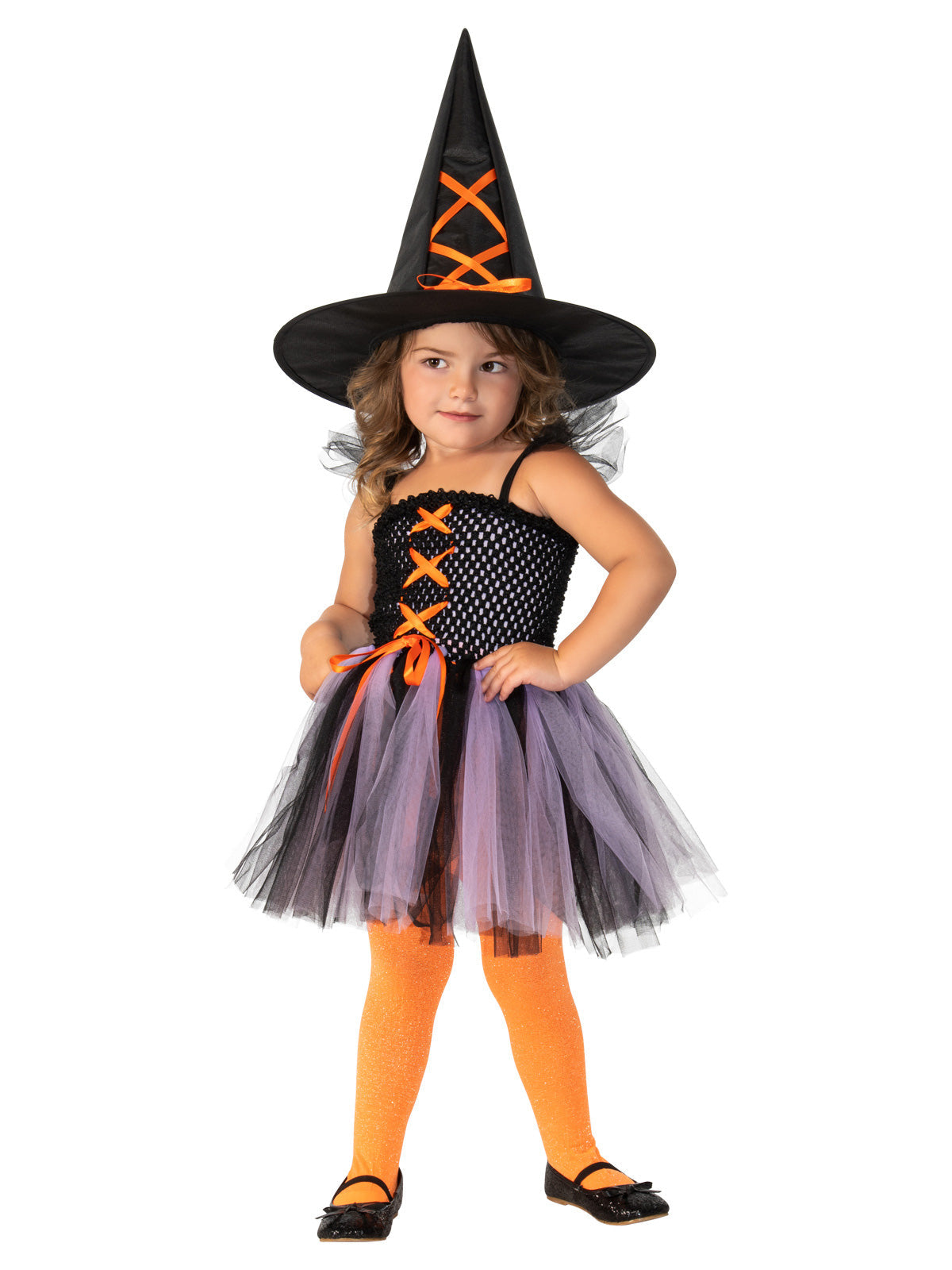 Witch Costume for Kids with Tutu Dress and Hat – Halloween Outfit