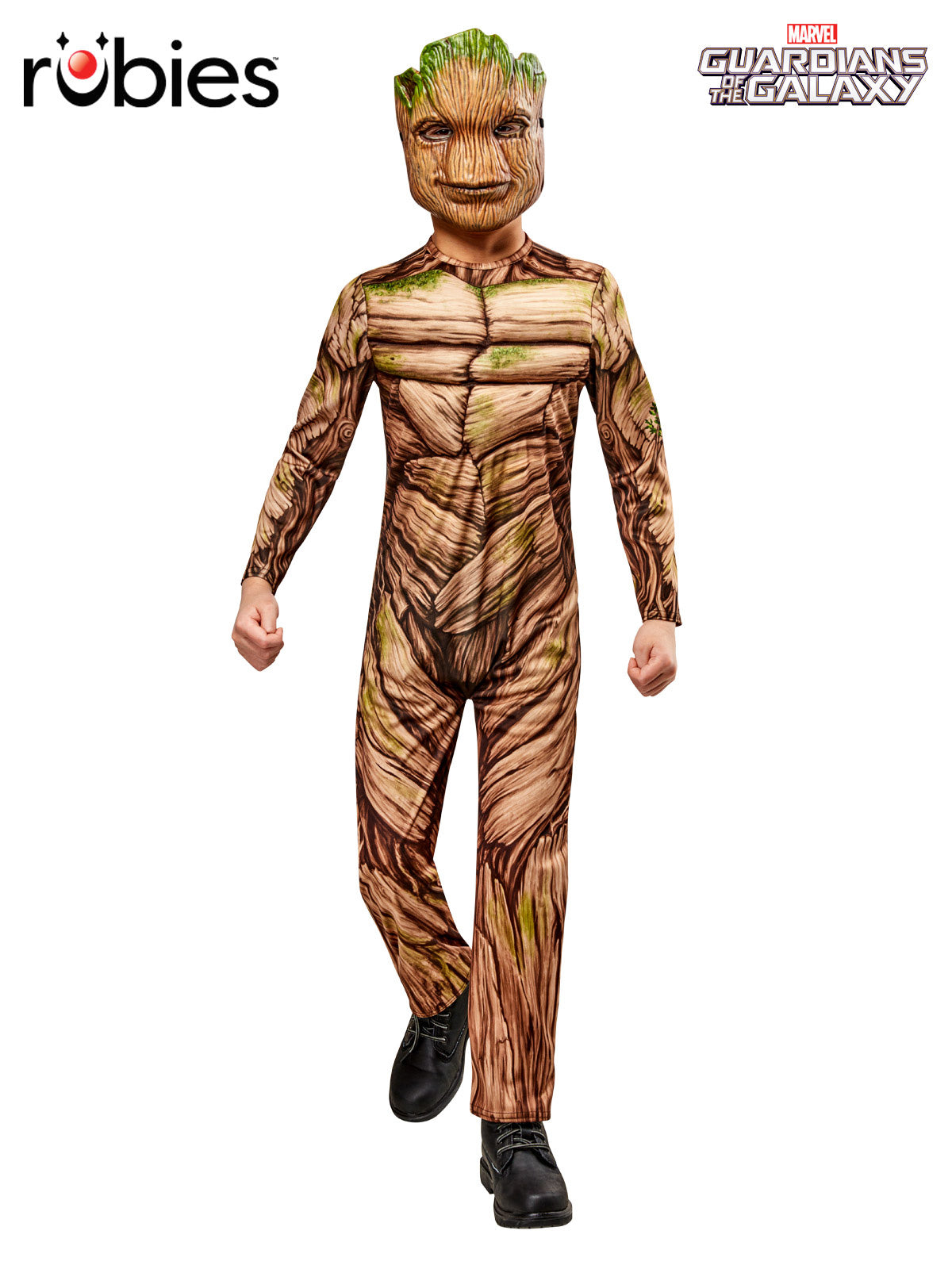 Groot Deluxe Kids Costume from Guardians of the Galaxy 3 with Jumpsuit and Mask