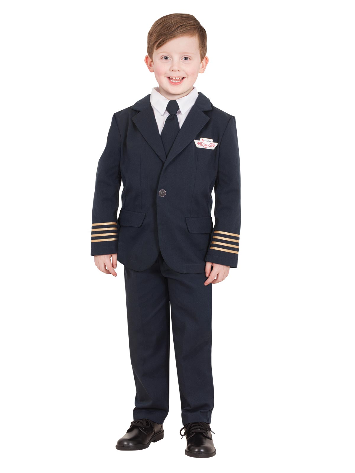 Qantas Pilot Costume Child Captain Uniform with Jacket, Pants and Tie