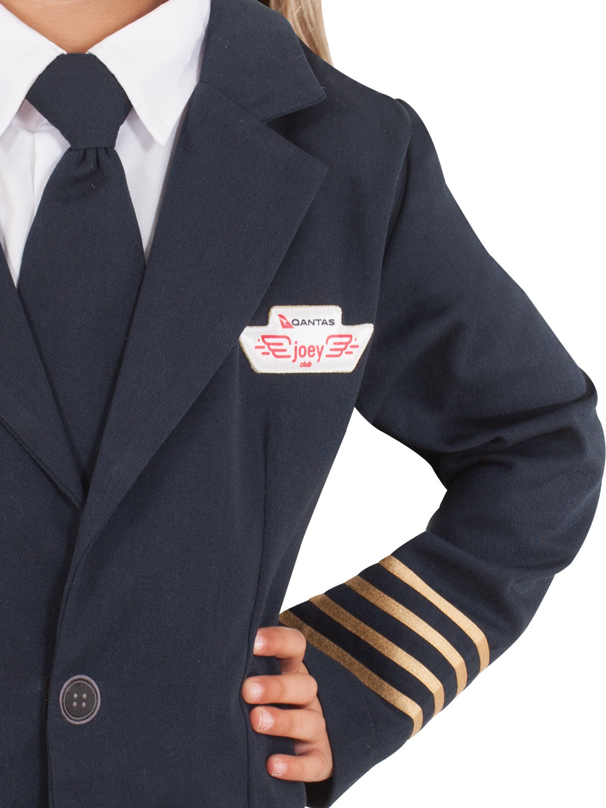 Qantas Pilot Costume Child Captain Uniform with Jacket, Pants and Tie