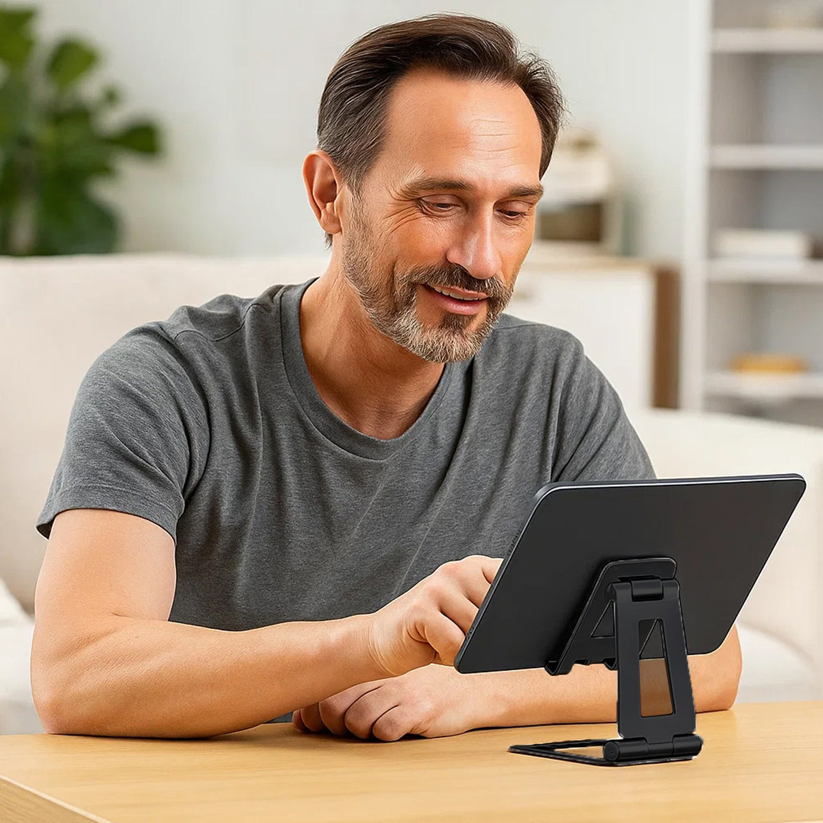 Urbanoki Portable Phone Tablet Stand Dual Folding Desk Travel Cradle Dock - Available in Two Colours