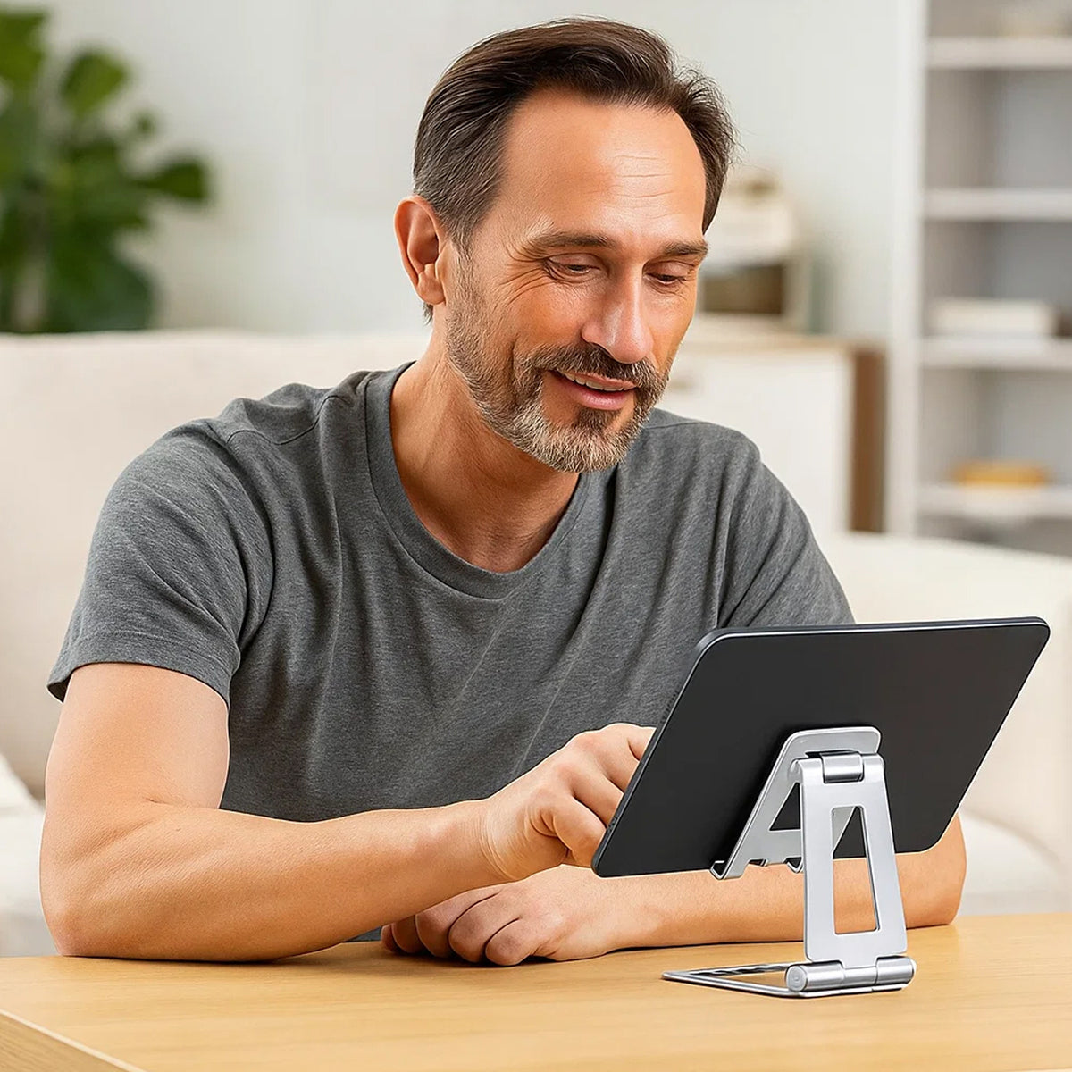 Urbanoki Portable Phone Tablet Stand Dual Folding Desk Travel Cradle Dock - Available in Two Colours