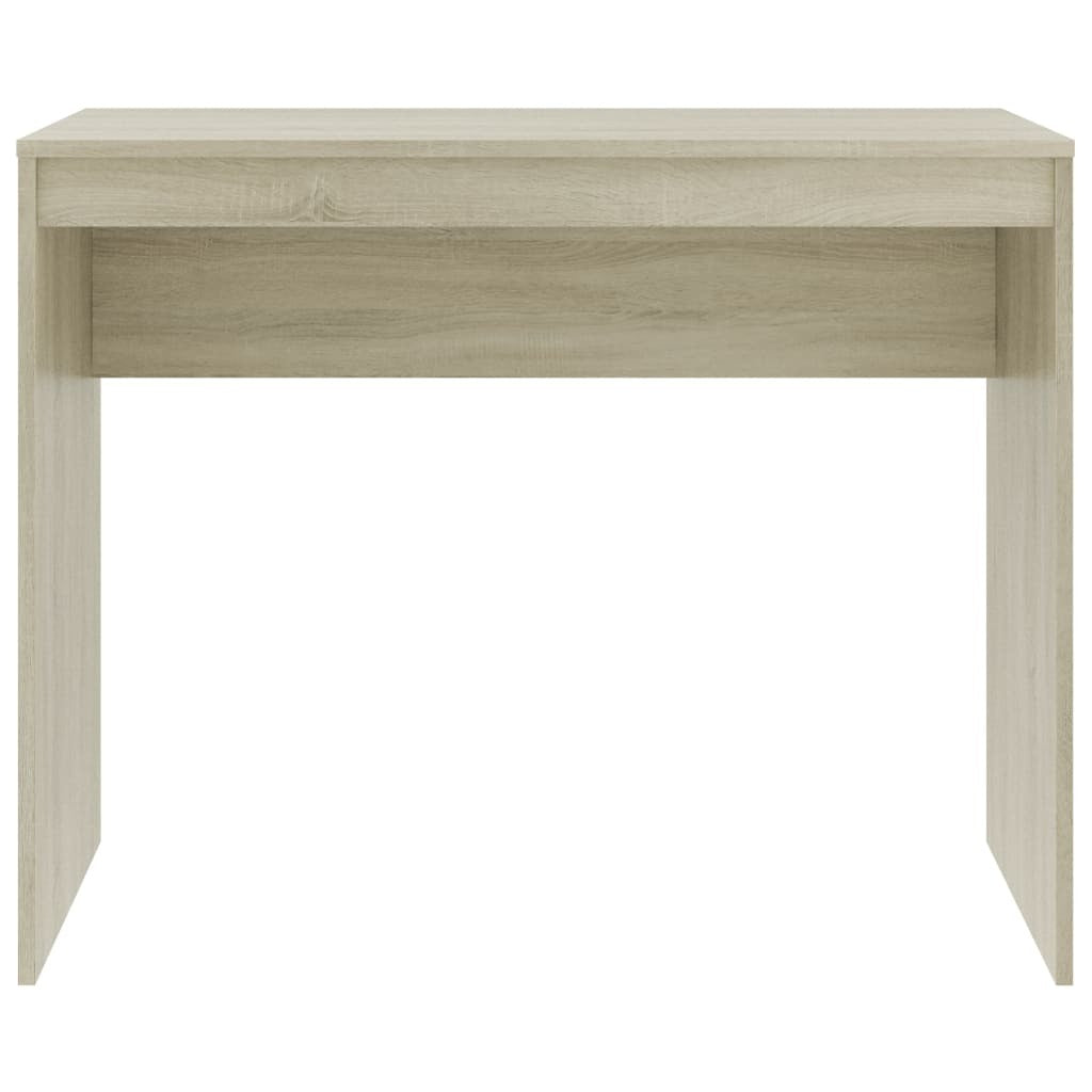 Desk Home Office Study Table Console Compact Engineered Wood Sonoma Oak