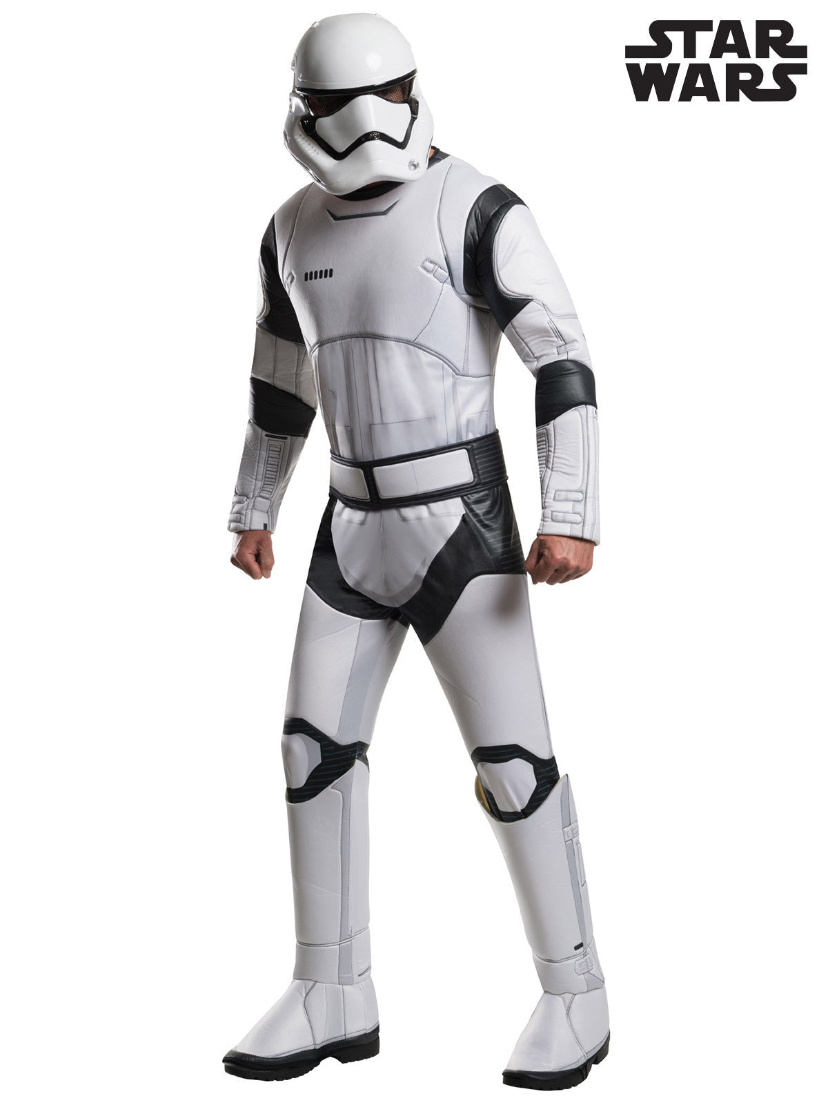 Stormtrooper Deluxe Costume for Adults Padded Jumpsuit with Mask Belt