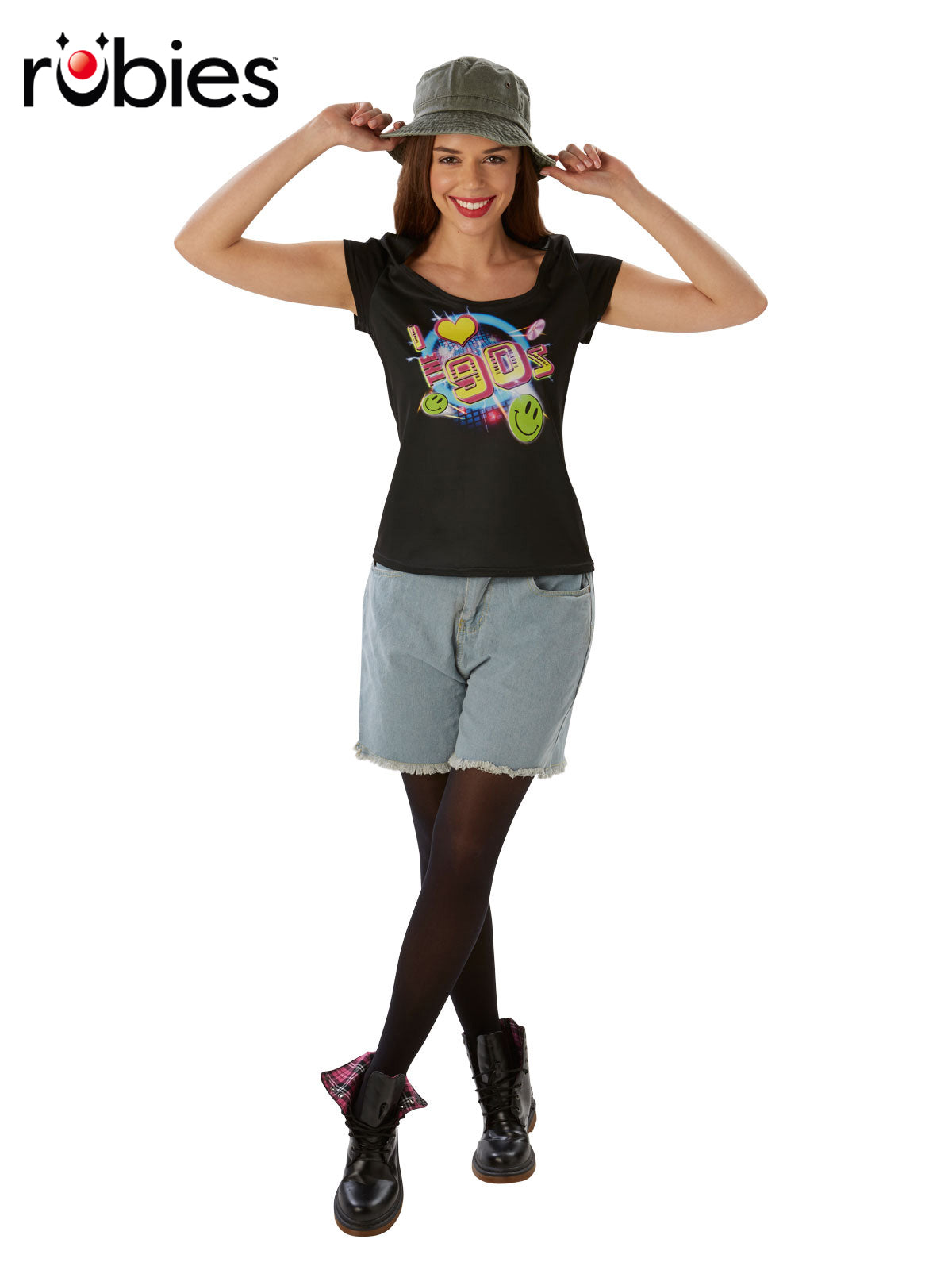 I Love the 90s Adult T-Shirt with Retro Print for Costume or Theme Parties
