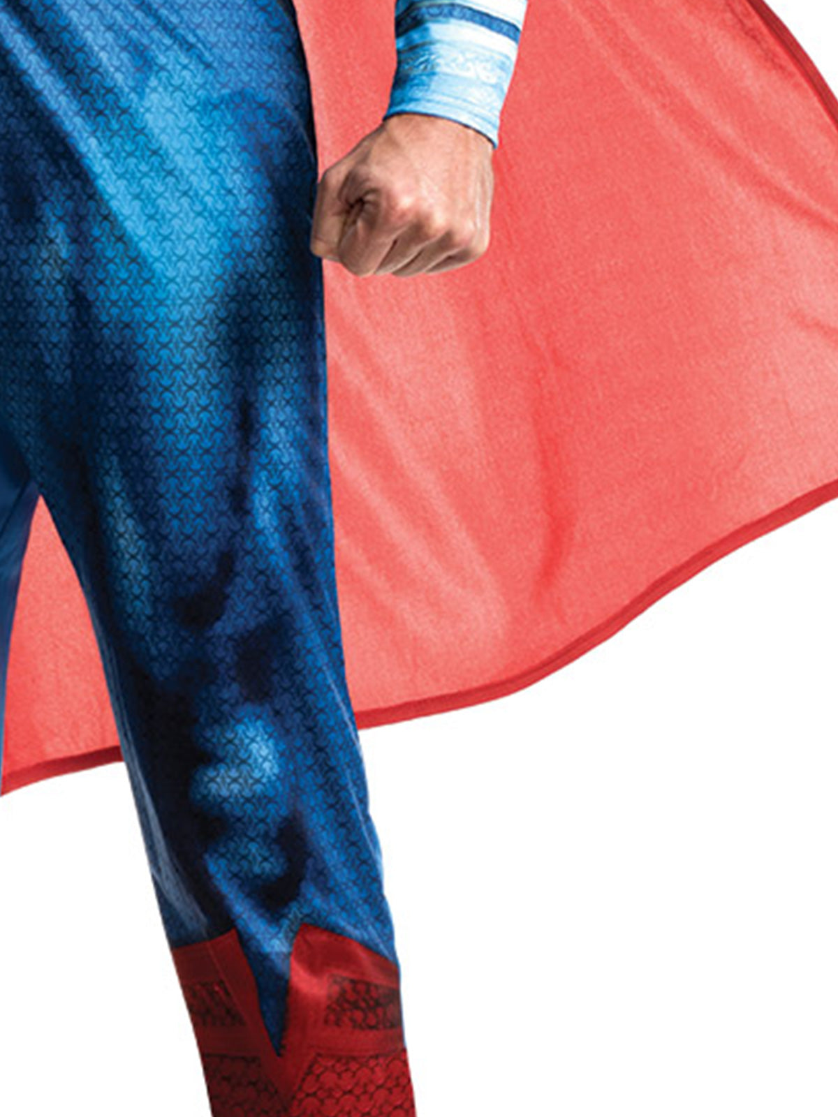 Superman Costume for Men Deluxe Muscle Chest DC Comics Jumpsuit with Cape