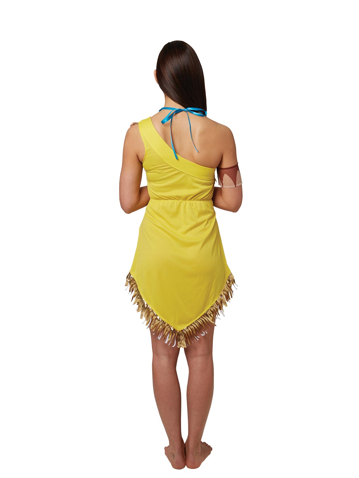 Disney Pocahontas Costume – Official Licensed Dress with Necklace and Armband, Brown Colour