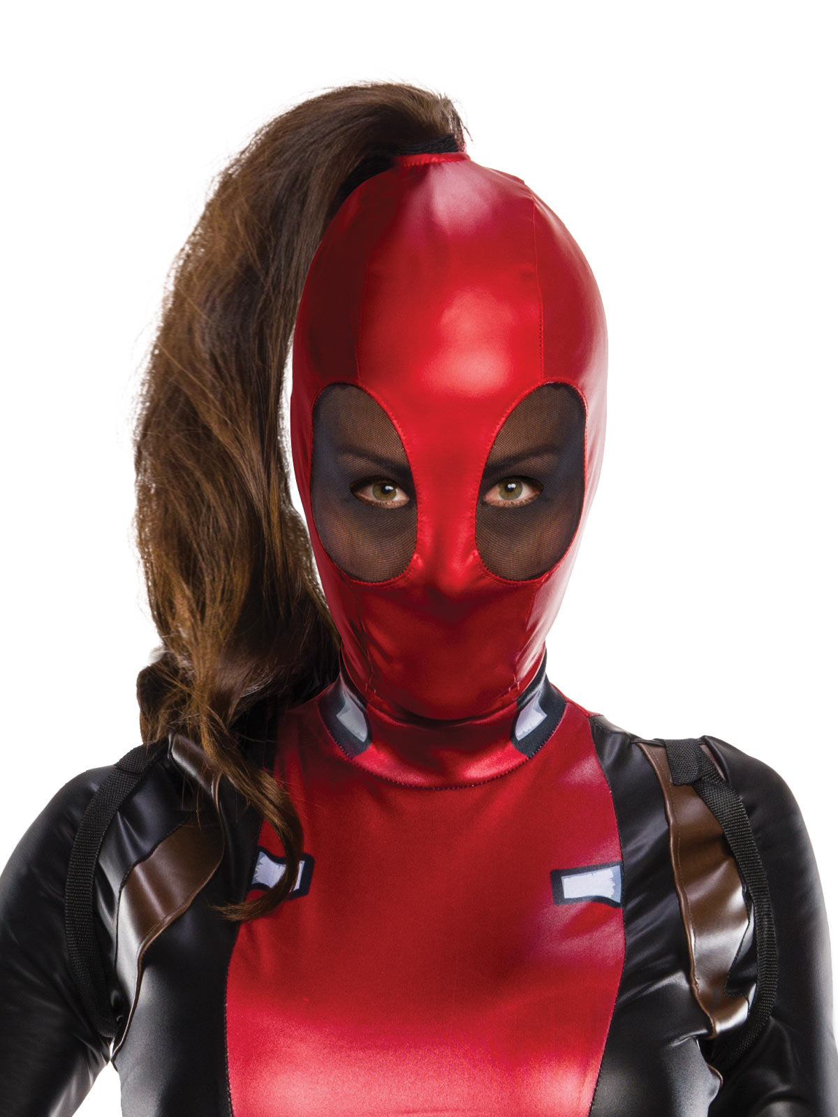 Deadpool Womens Costume Adult Official Marvel Outfit with Snood and Belt