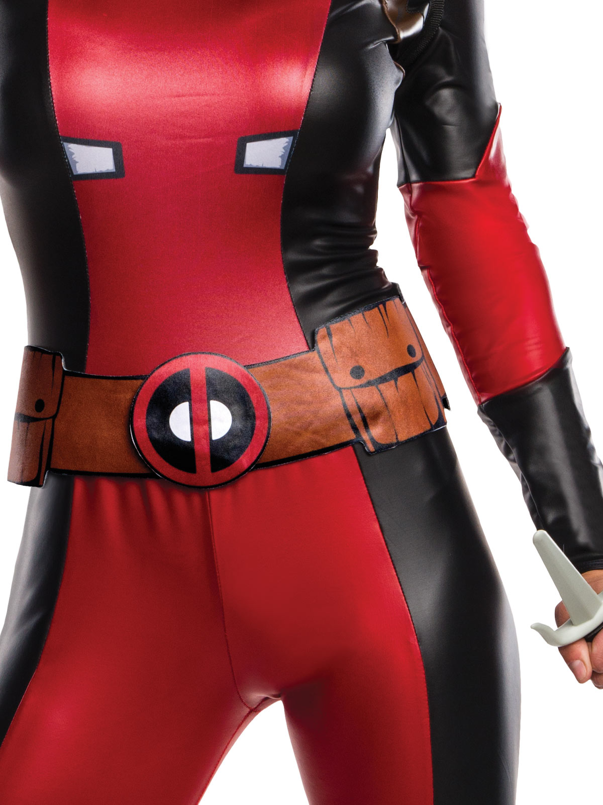 Deadpool Womens Costume Adult Official Marvel Outfit with Snood and Belt