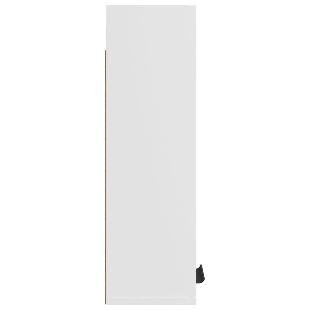 Wall-Mounted Bathroom Cabinet Storage Unit Single Door Engineered Wood White