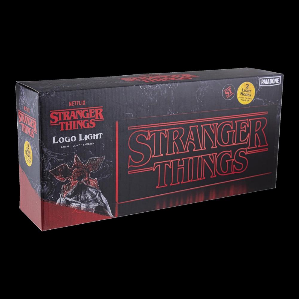 Paladone Stranger Things Logo Light, LED Tabletop Decorative Lamp, Battery Powered