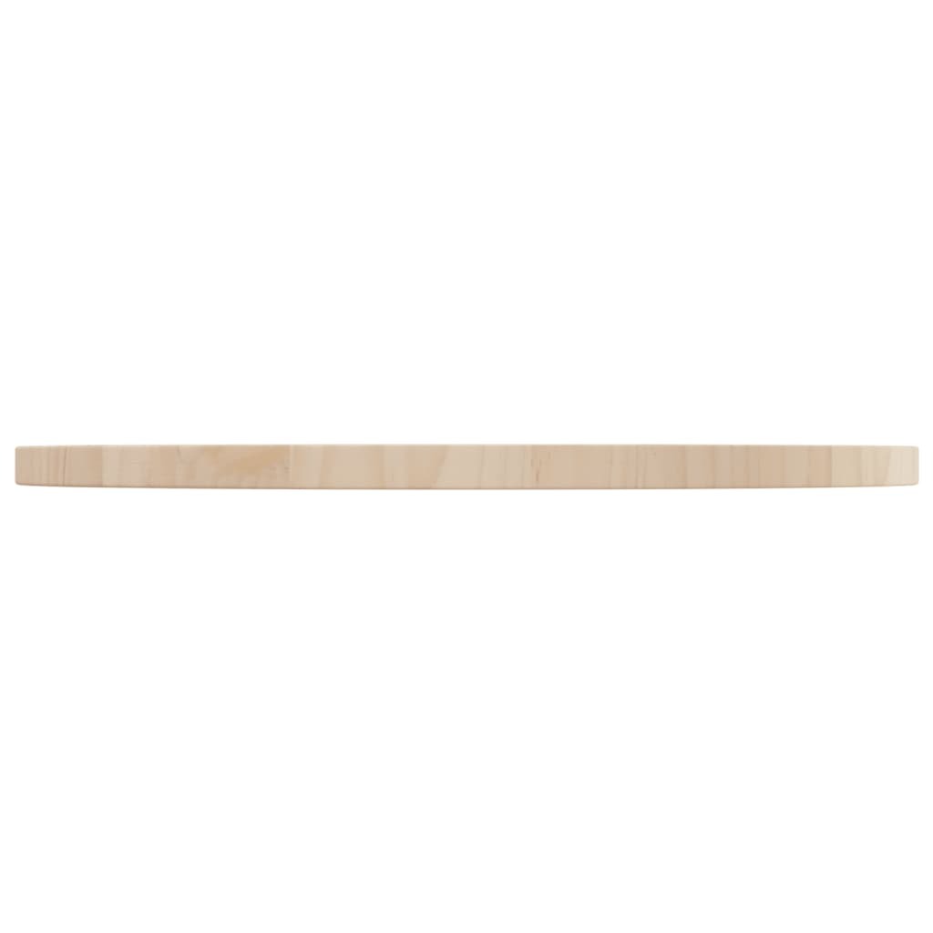Table Top Ø60x2.5 cm Solid Wood Pine