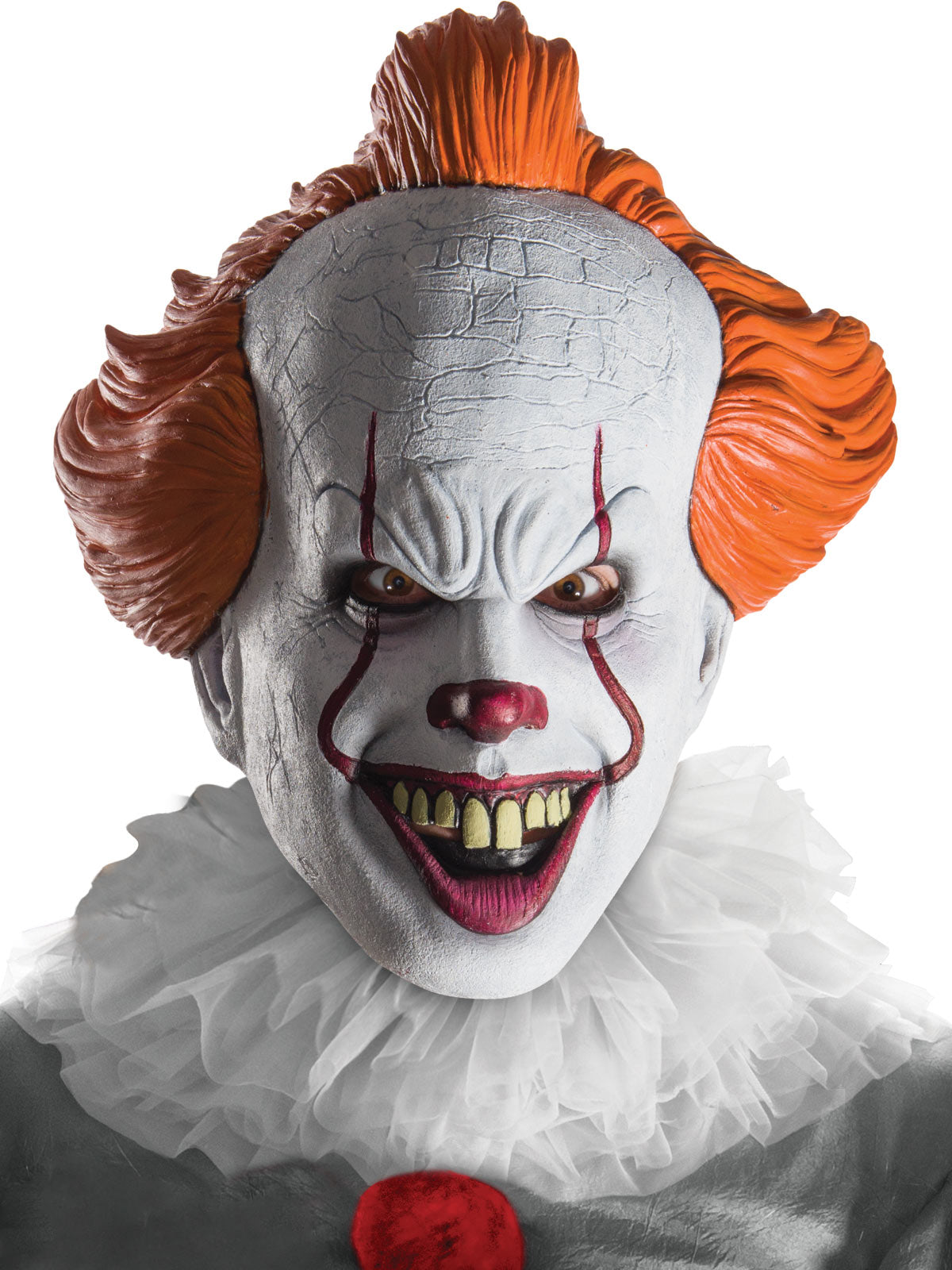 Pennywise IT Deluxe Clown Costume with Mask and Collar for Halloween
