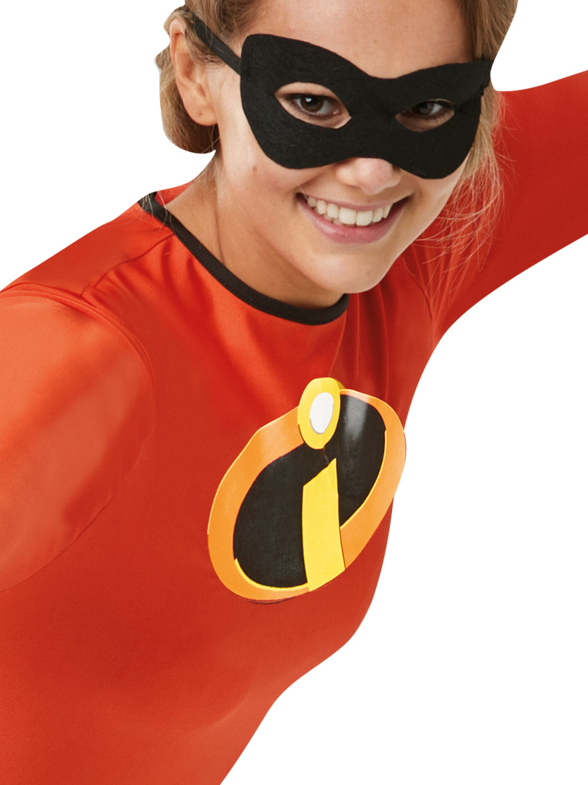 Disney Pixar The Incredibles Elastigirl Women's Costume with Eyemask and Gloves, Colour
