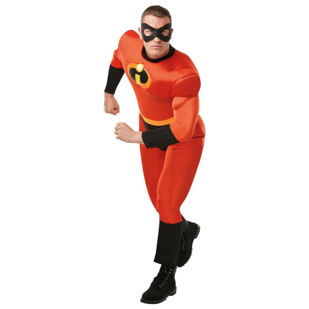 Disney Pixar The Incredibles Mr. Incredible Men's Costume with Eyemask, Colour