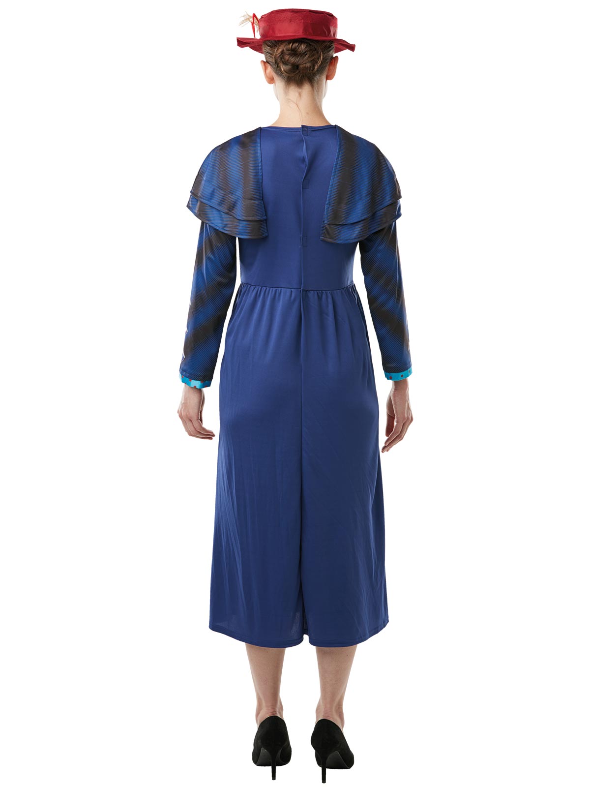 Mary Poppins Returns Deluxe Costume Adult Disney Nanny Dress with Hat and Scarf