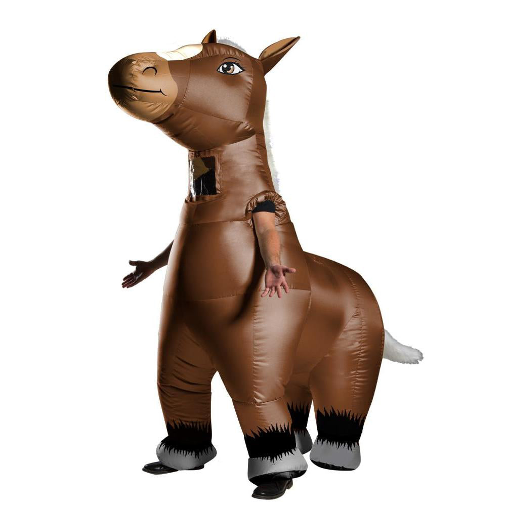 Mr Horsey Inflatable Horse Costume Adult Full Body Suit with Fan