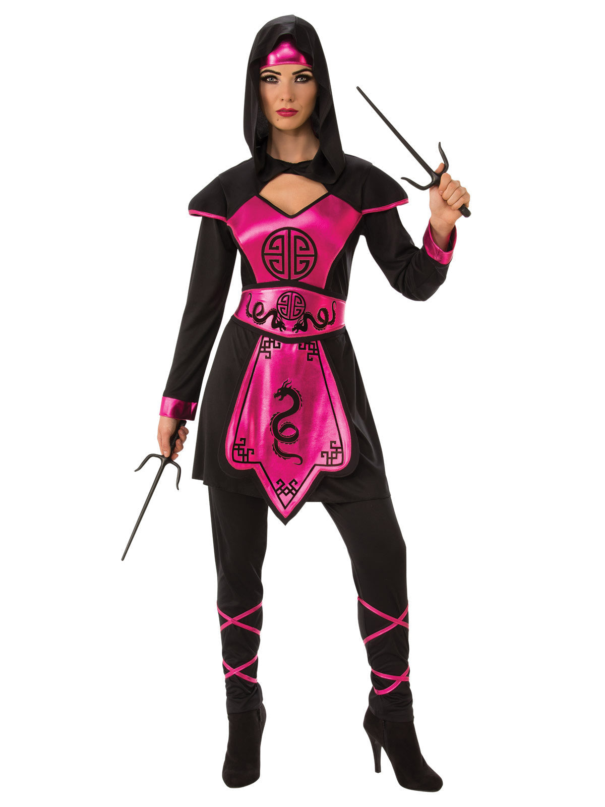 Pink Ninja Warrior Costume Stealthy Samurai-Inspired Outfit for Women