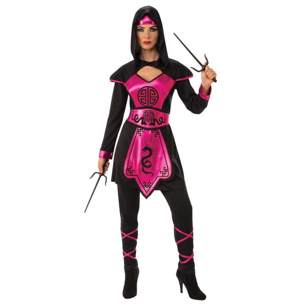 Pink Ninja Warrior Costume Stealthy Samurai-Inspired Outfit for Women