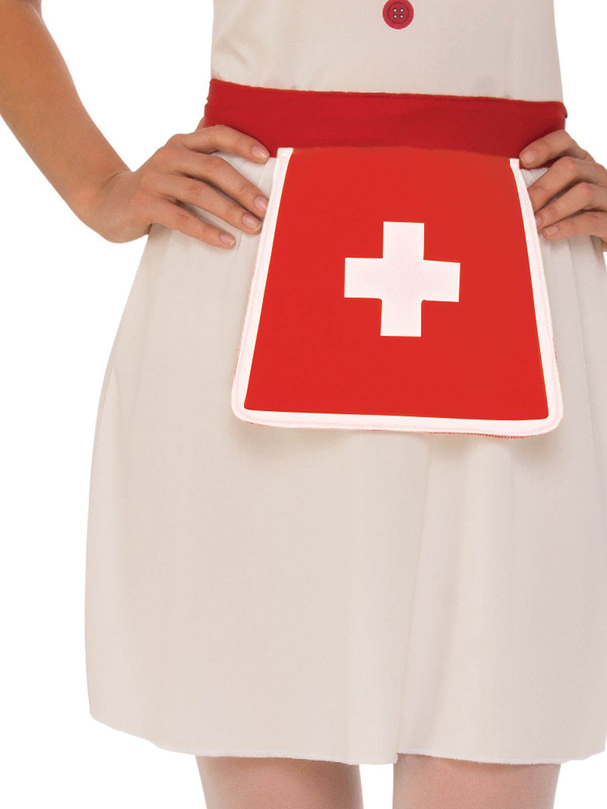 Rubie's Nurse Girls Costume with Dress, Apron and Headpiece , Red and white Colour