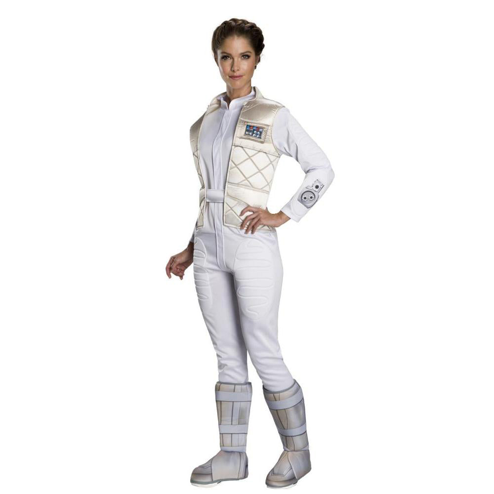 Princess Leia Hoth Costume Printed Jumpsuit for Adults