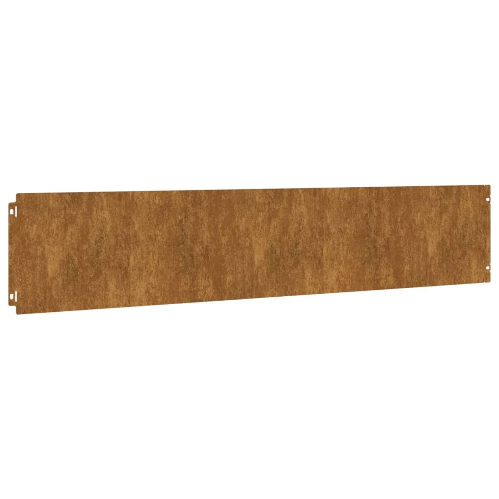 Lawn Edgings 10 pcs 20x103 cm Flexible Corten steel