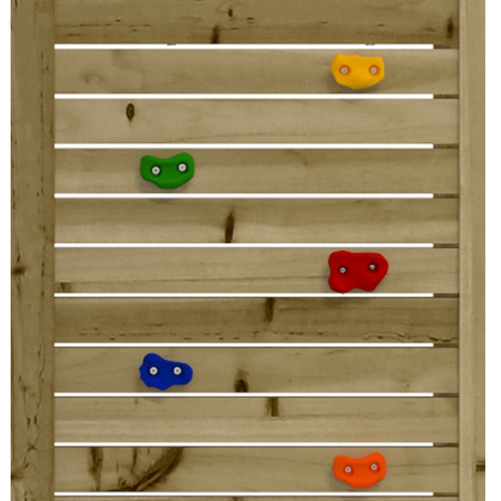 Outdoor Playset Impregnated Pine Wood Rockwall Ladder 52.5x110.5x214cm