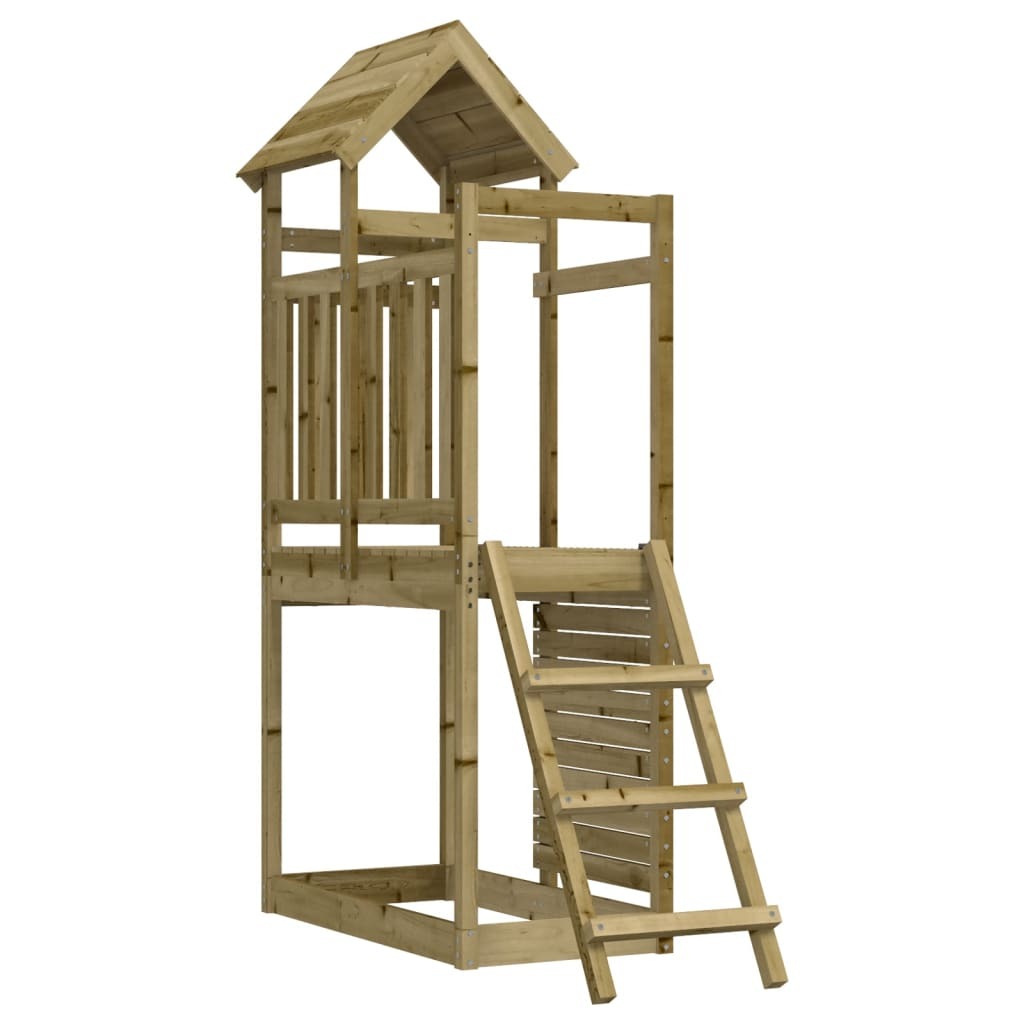 Outdoor Playset Impregnated Pine Wood Rockwall Ladder 52.5x110.5x214cm