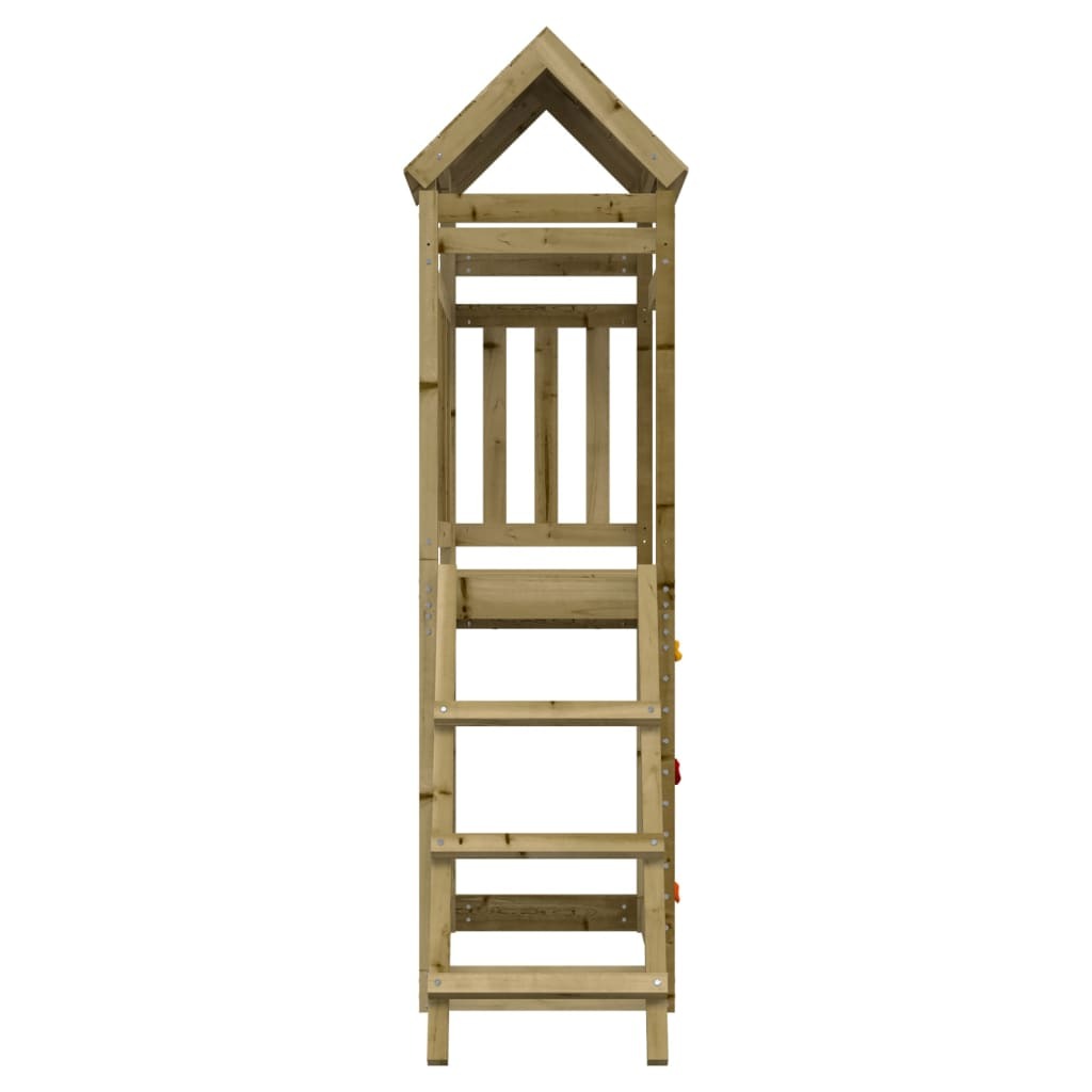 Outdoor Playset Impregnated Pine Wood Rockwall Ladder 52.5x110.5x214cm