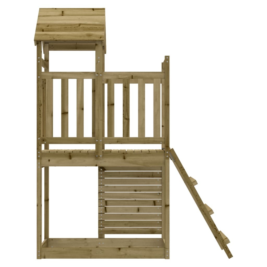 Outdoor Playset Impregnated Pine Wood Rockwall Ladder 52.5x110.5x214cm