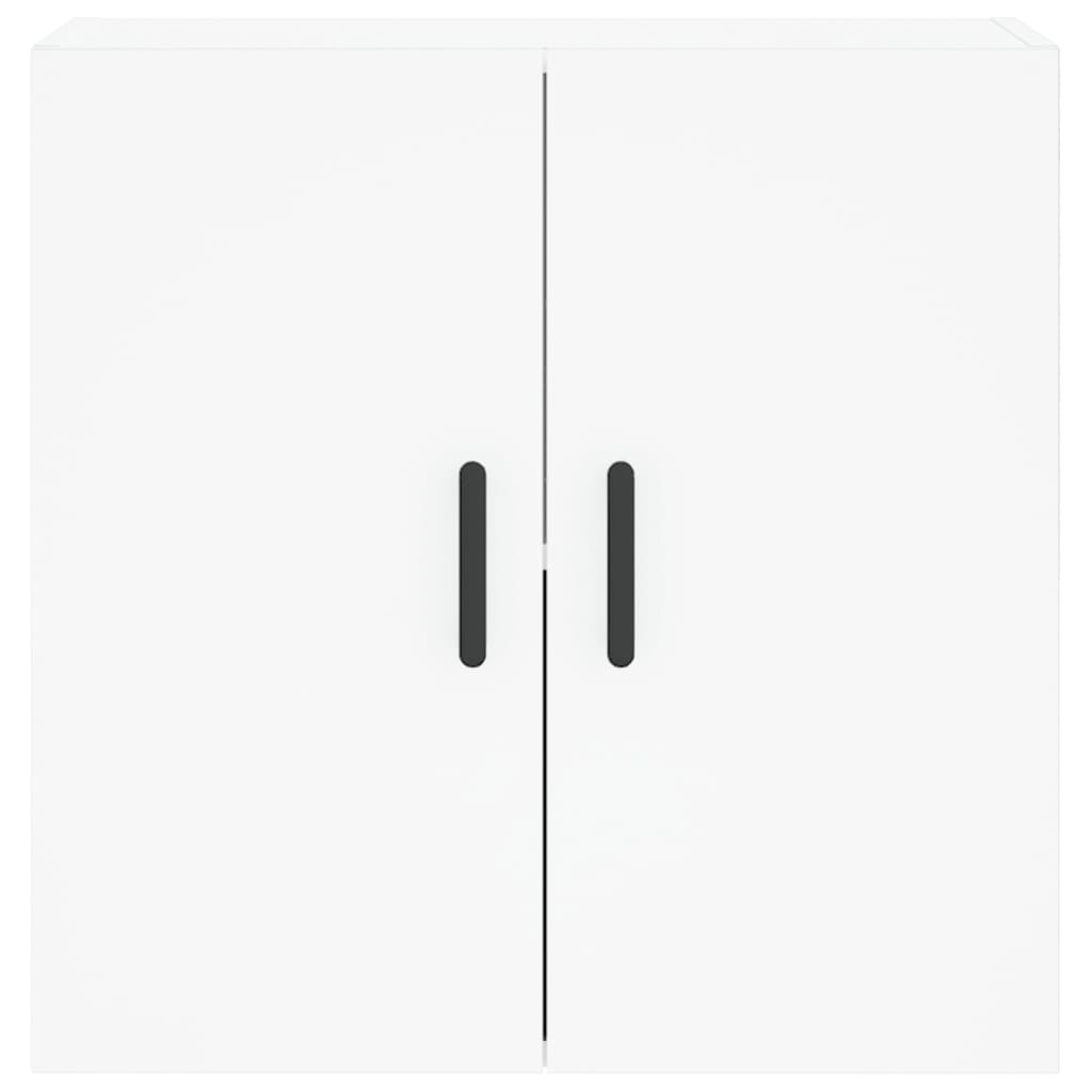 Wall Cabinet Floating Storage Unit Wall Mounted Engineered Wood White