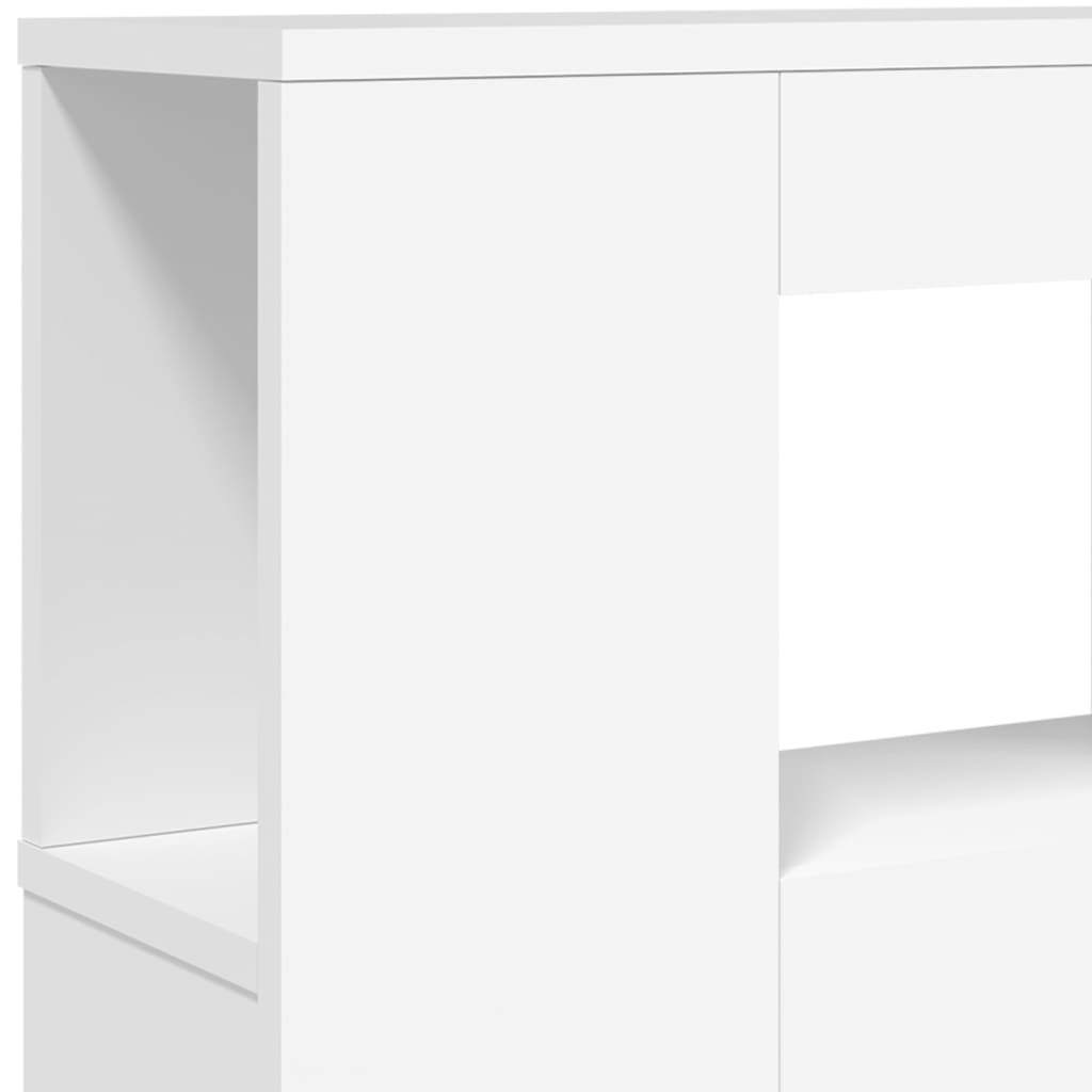 LED Headboard Engineered Wood Bed Bedroom Light Up Panel 160cm White
