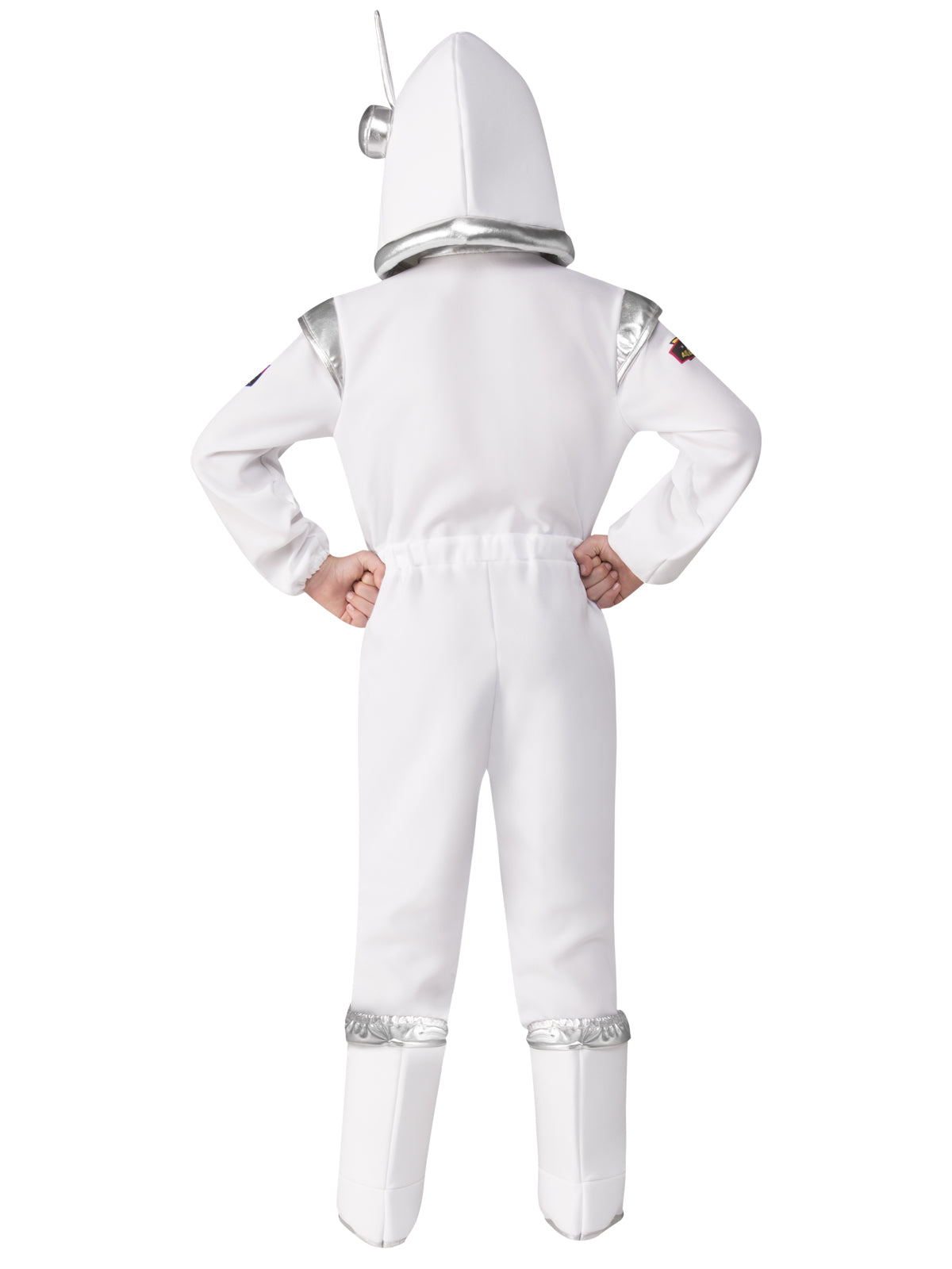 Astronaut Costume for Kids Space Suit with Helmet Patches Zip Front Jumpsuit