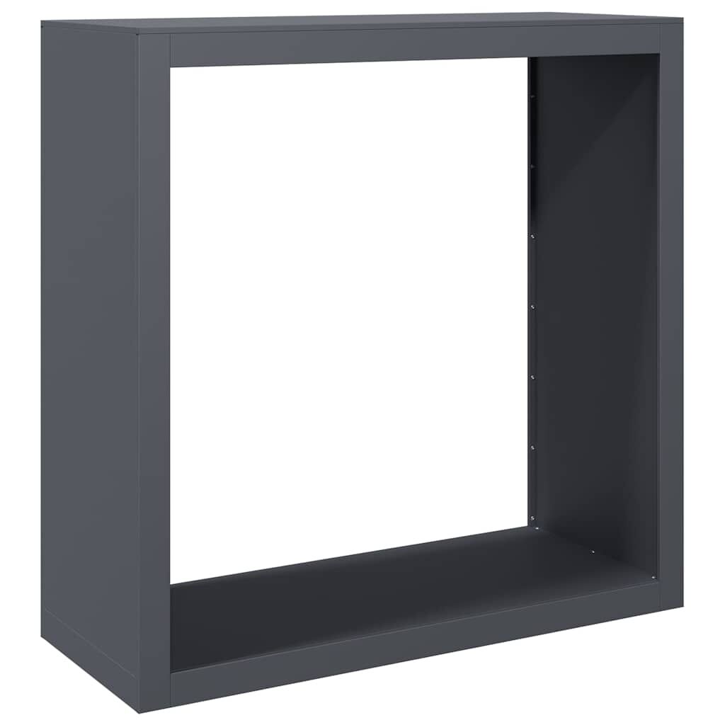 Firewood Rack Log Storage Holder Outdoor Steel Anthracite