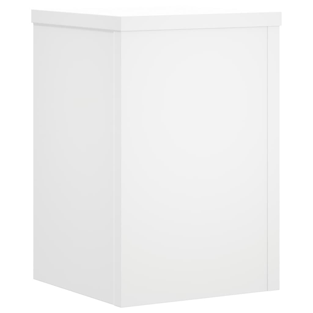 Plant Stands 2 pcs White 25x25x35 cm Engineered Wood