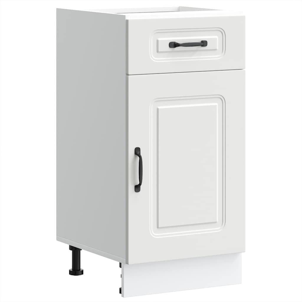 Kitchen Base Cabinet Kalmar Storage Cupboard Adjustable Feet Engineered White
