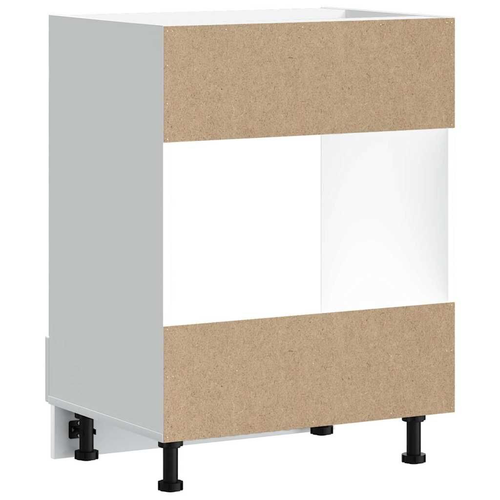 Oven Cabinet Kalmar Kitchen Storage Housing Unit Engineered Wood White