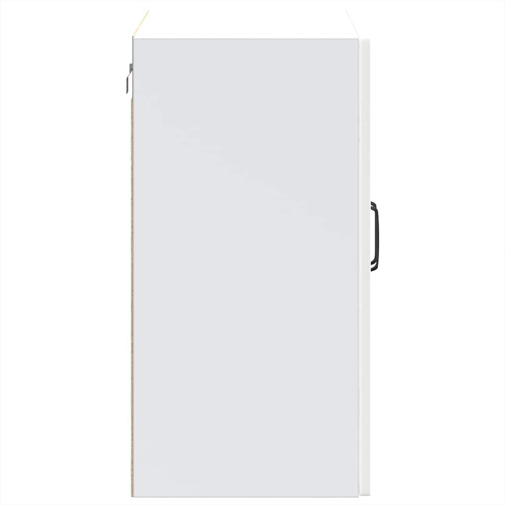 Kitchen Wall Cabinet Kalmar Glass Door Storage Cupboard Engineered Wood White
