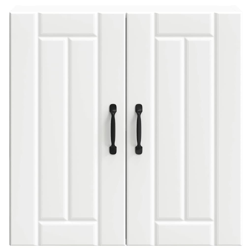Kitchen Wall Cabinet Lucca Wall Mounted Storage Cupboard Engineered Wood White
