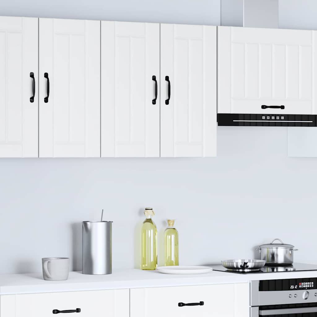 Kitchen Wall Cabinet Lucca Wall Mounted Storage Cupboard Engineered Wood White