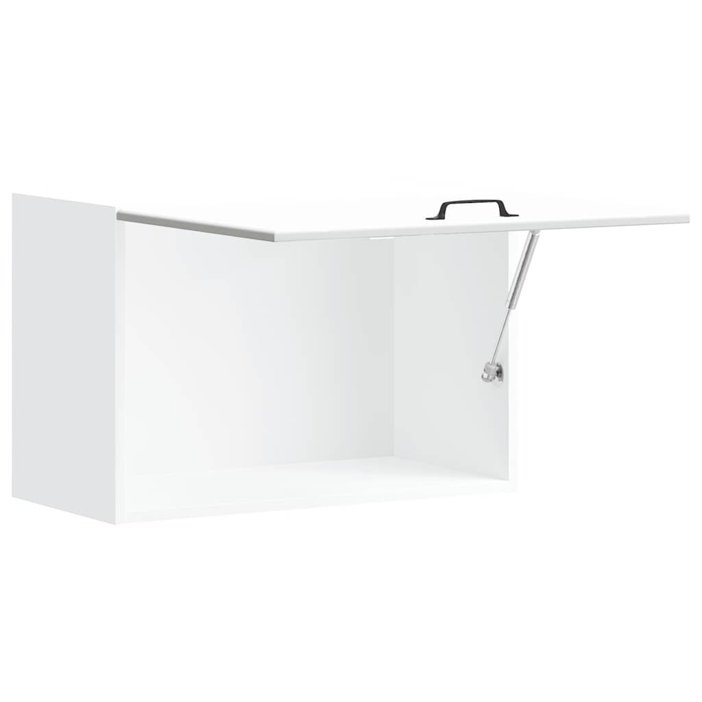 Kitchen Wall Cabinet Lucca Wall Mounted Storage Cupboard Engineered Wood White