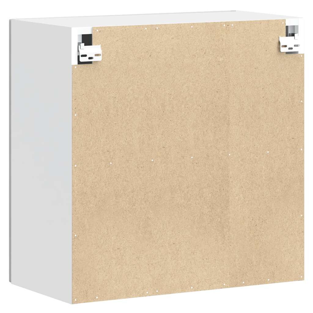 Kitchen Wall Cabinet Porto Storage Cupboard High Gloss Engineered White