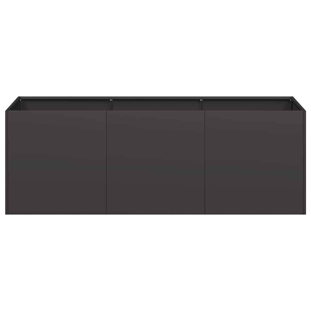 Planter Black 120x40x40 cm Cold-rolled Steel