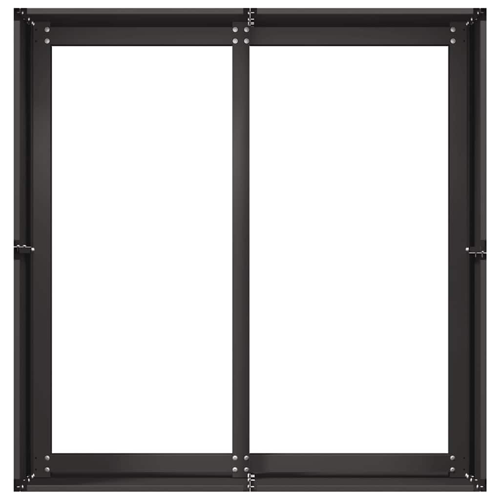 Planter Raised Bed Garden Flower Box Square Cold-Rolled Steel Black