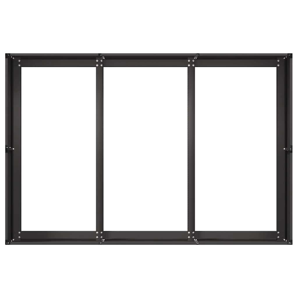 Planter Raised Bed Garden Flower Box Rectangular Steel Black
