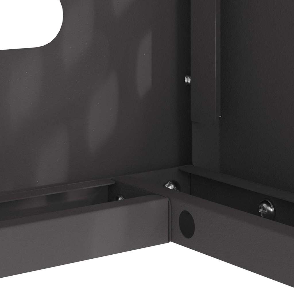 Air Conditioner Cover Outdoor Unit Protector Weatherproof Steel Black