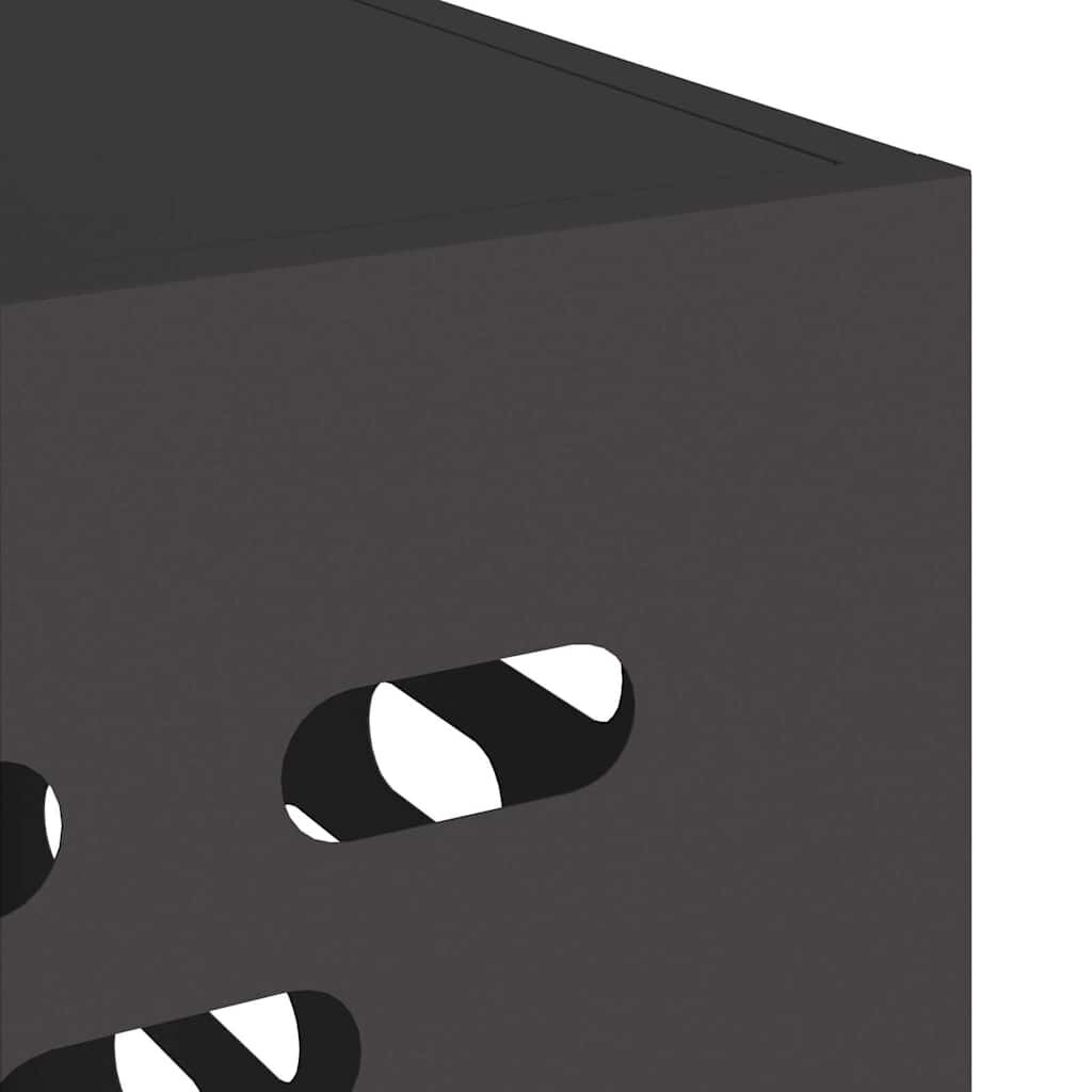 Air Conditioner Cover Outdoor Unit Protector Weatherproof Steel Black