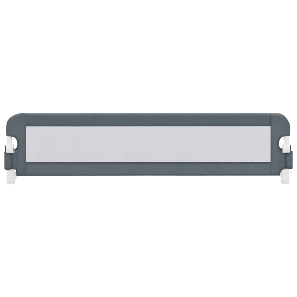 Toddler Safety Bed Rail Grey 180x42 cm Polyester