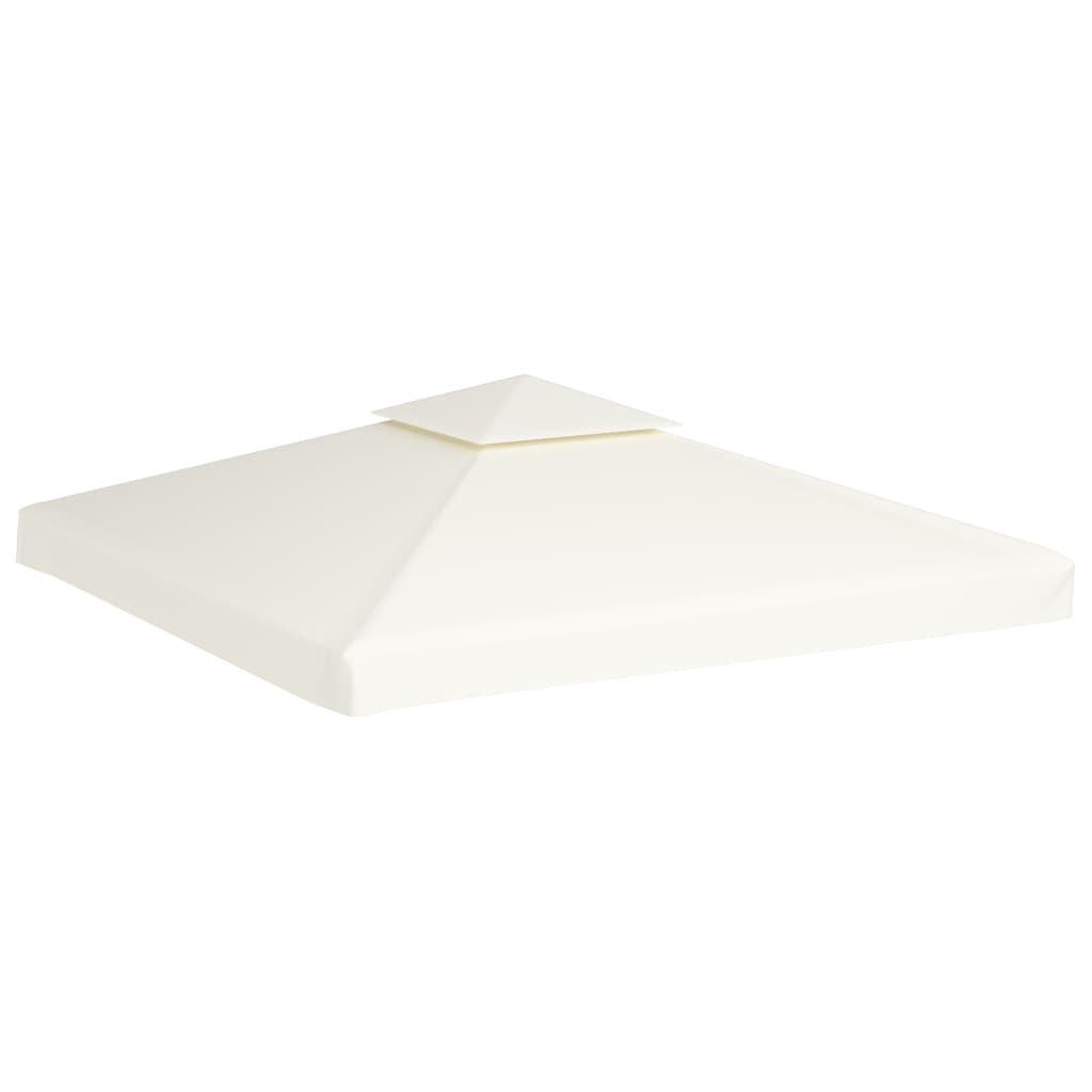 Waterproof Gazebo Cover Canopy 310 g / mÂ² Cream White 3 x 3 m