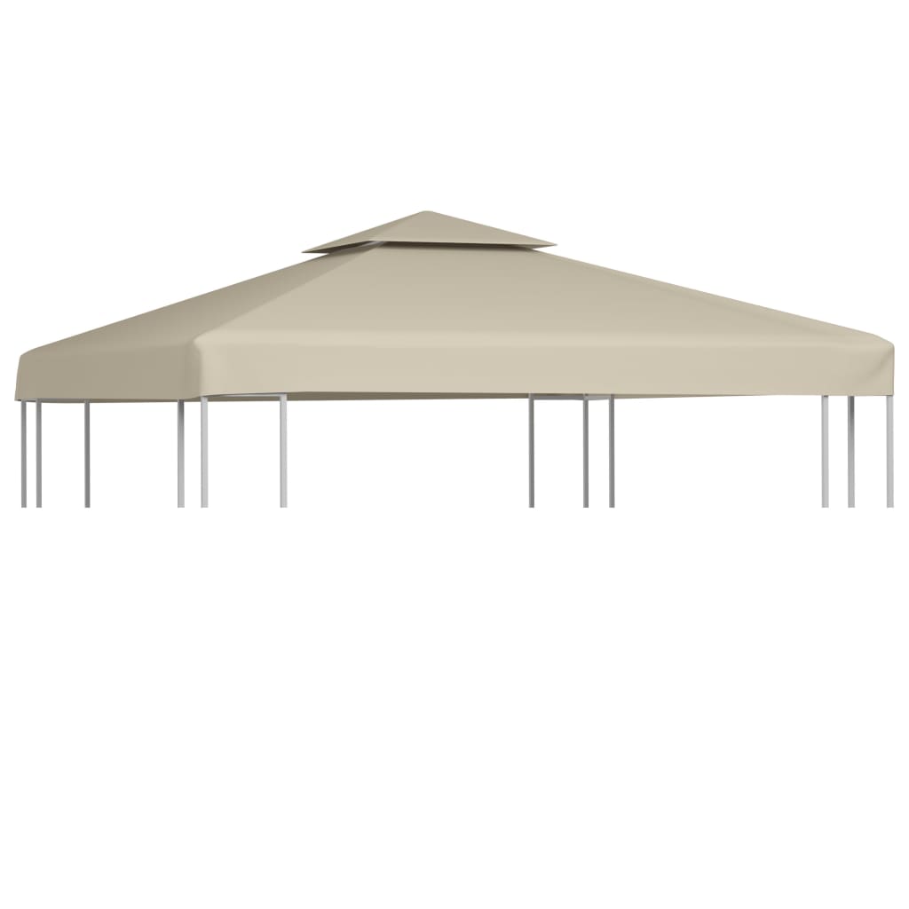 Water-proof Gazebo Cover Canopy Replacement 310 g / mÂ² Beige 3 x 3 m